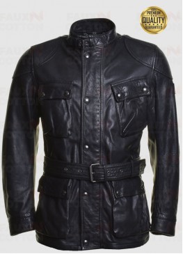 Trialmaster Panther 2.0 Black Leather Jacket